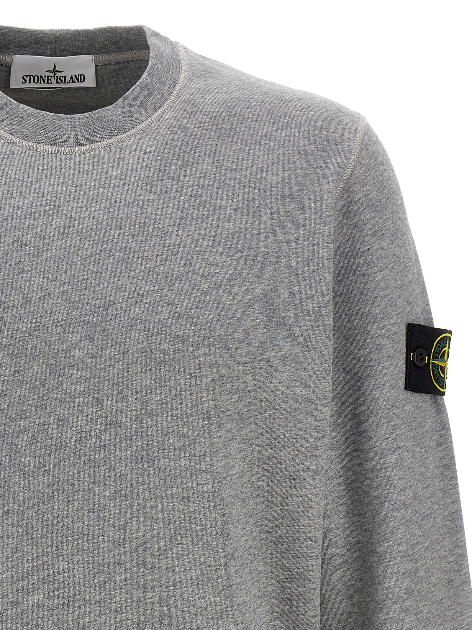 STONE ISLAND - STONE ISLAND - Logo badge sweatshirt - Men’s Sweatshirts