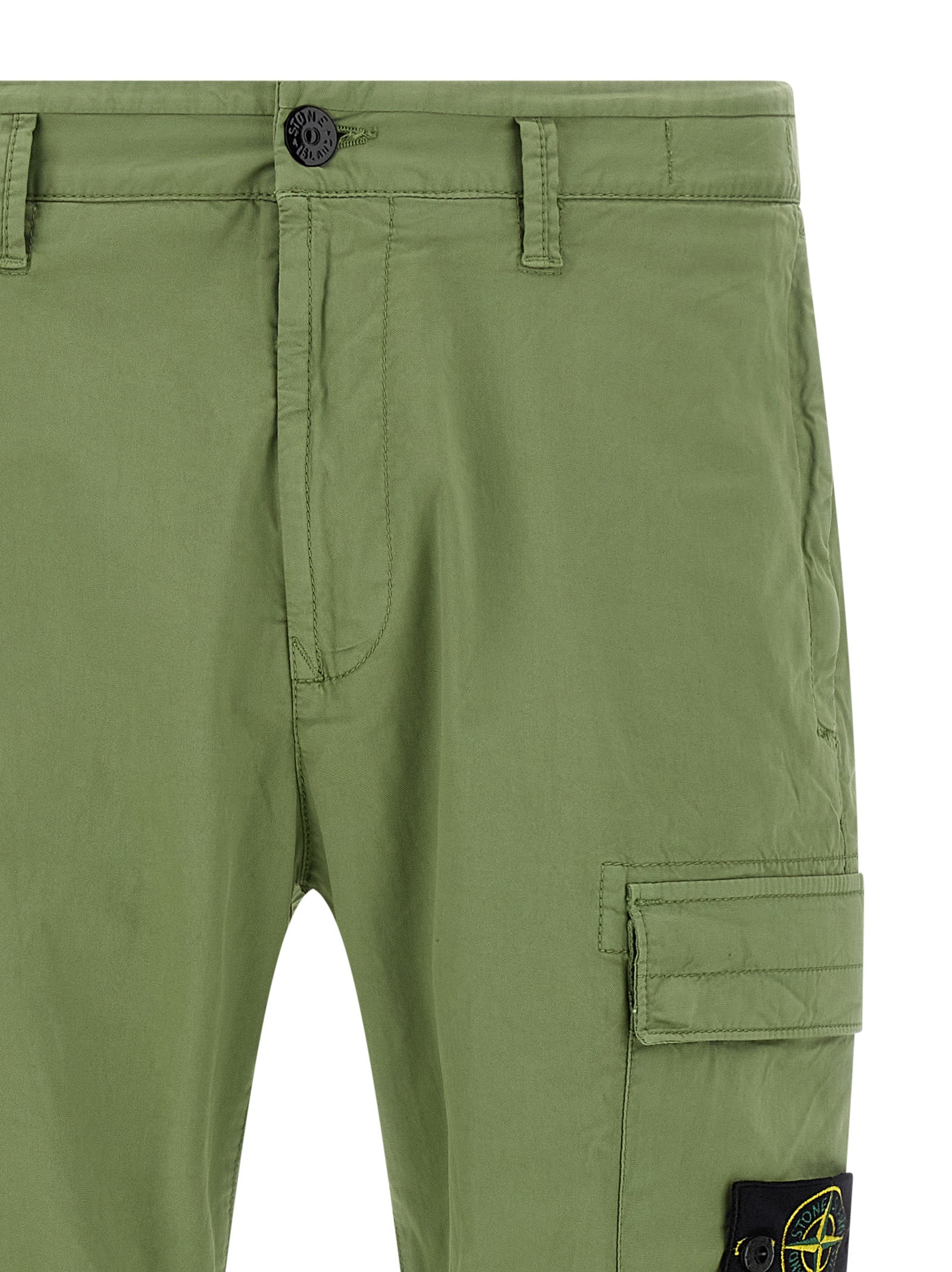 STONE ISLAND - STONE ISLAND - Logo badge cargo pants - Men’s Pants