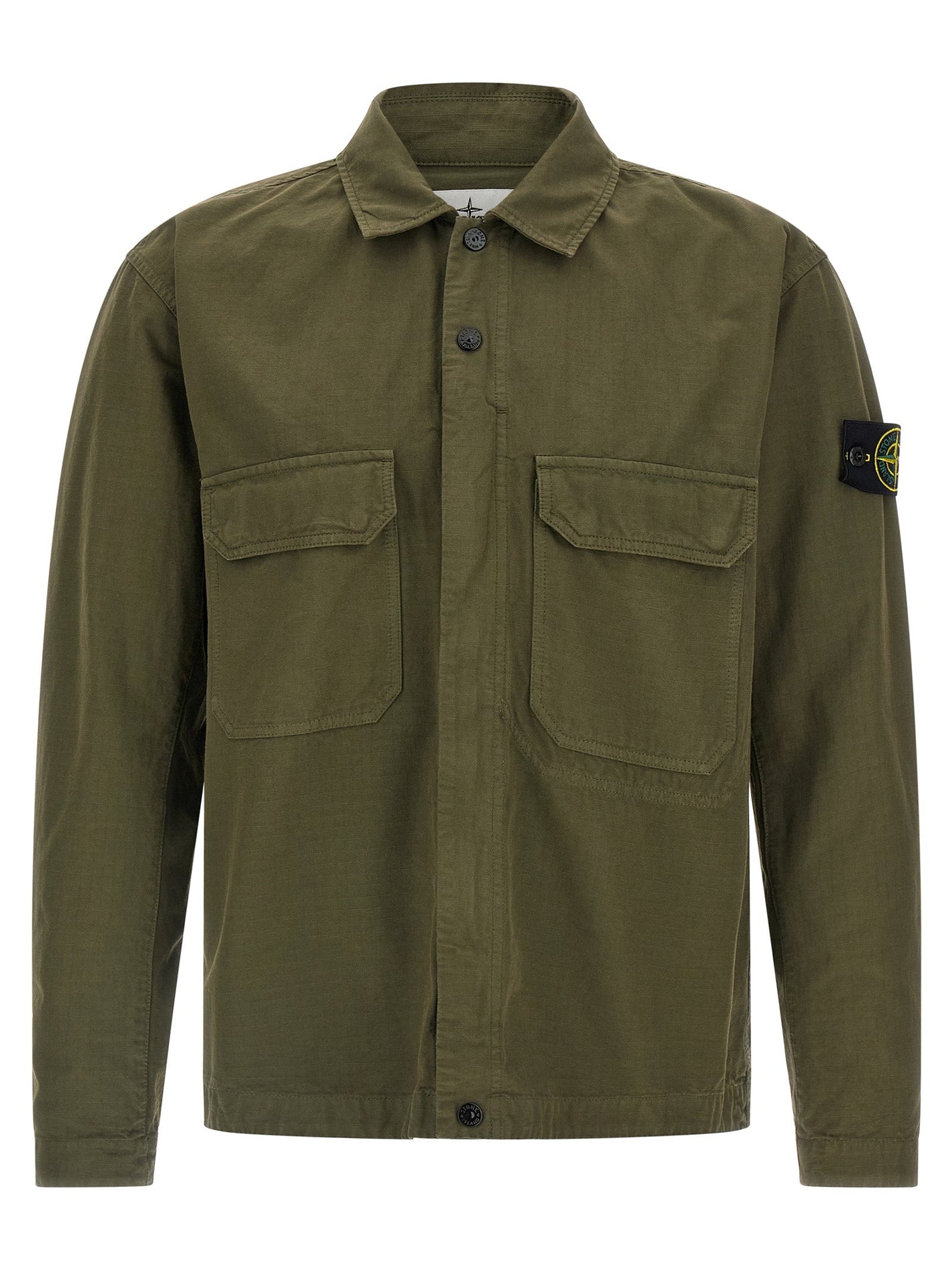 STONE ISLAND - STONE ISLAND - Raw cotton overshirt - Men’s Tops