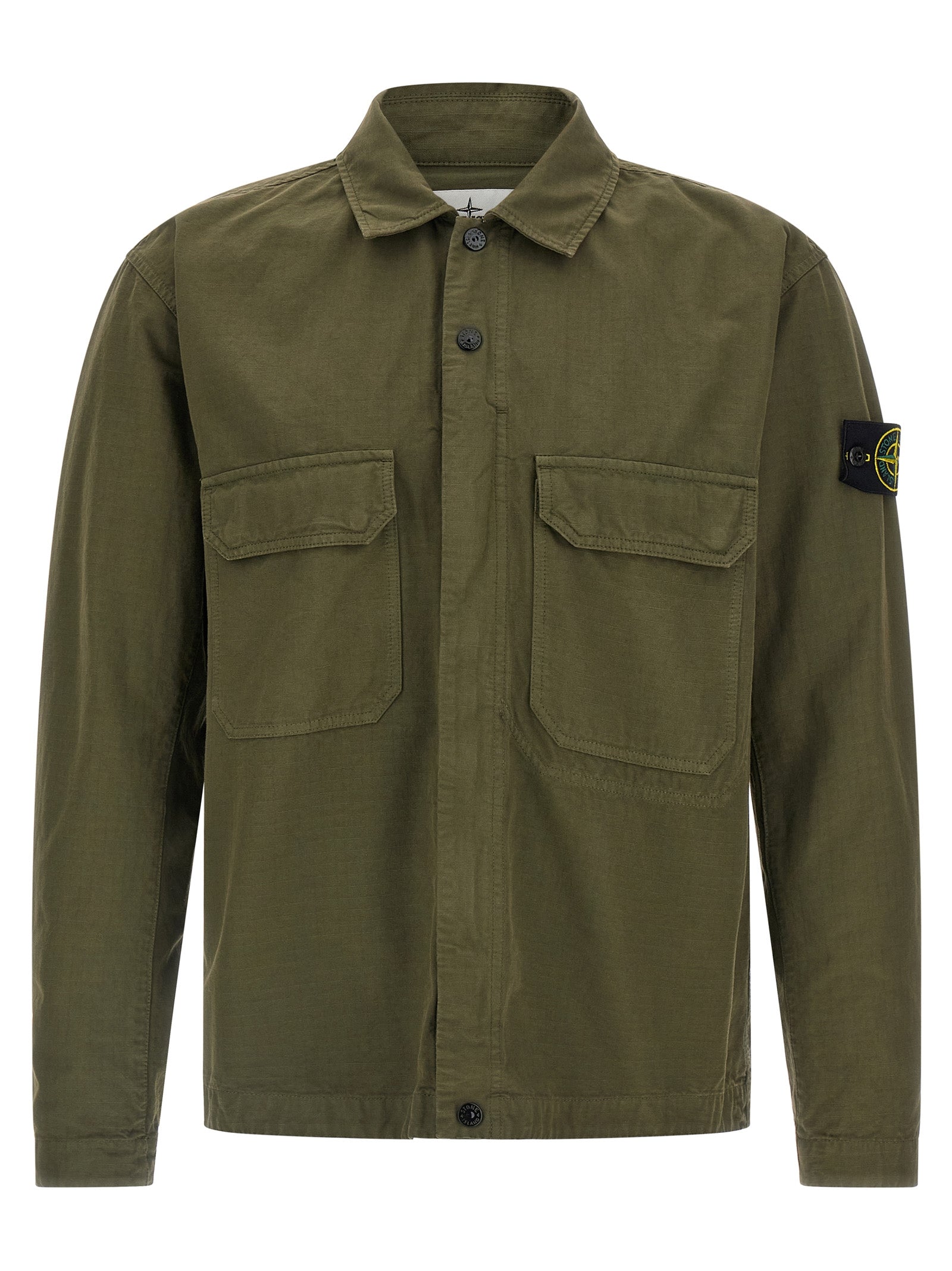 STONE ISLAND - STONE ISLAND - Raw cotton overshirt - Men’s Tops