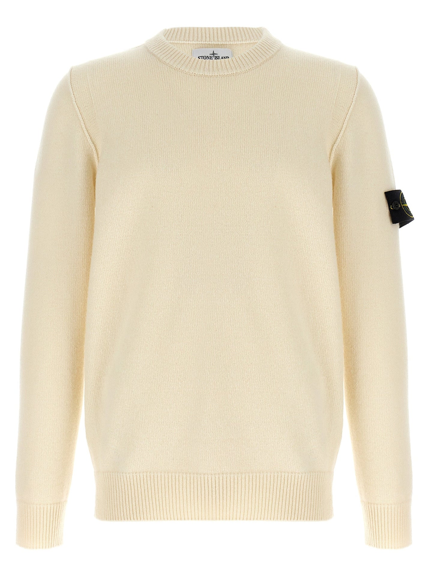 STONE ISLAND - STONE ISLAND - Logo badge sweater - Men’s Knitwear