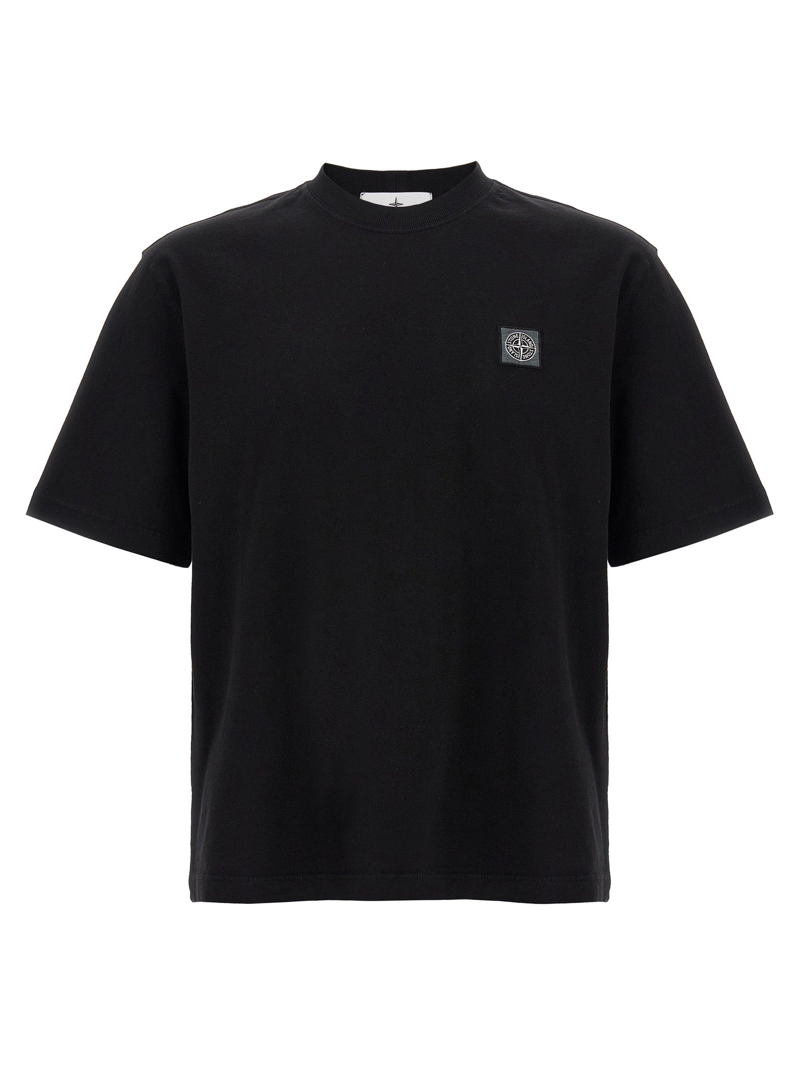 STONE ISLAND - STONE ISLAND - Logo patch t-shirt - Men’s Tops