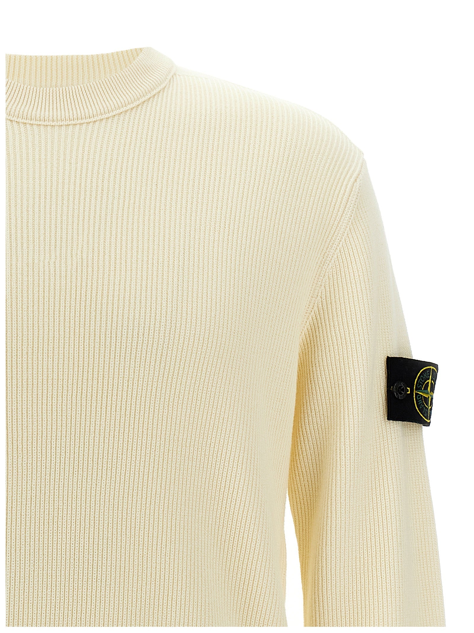 STONE ISLAND - STONE ISLAND - Logo badge sweater - Men’s Knitwear