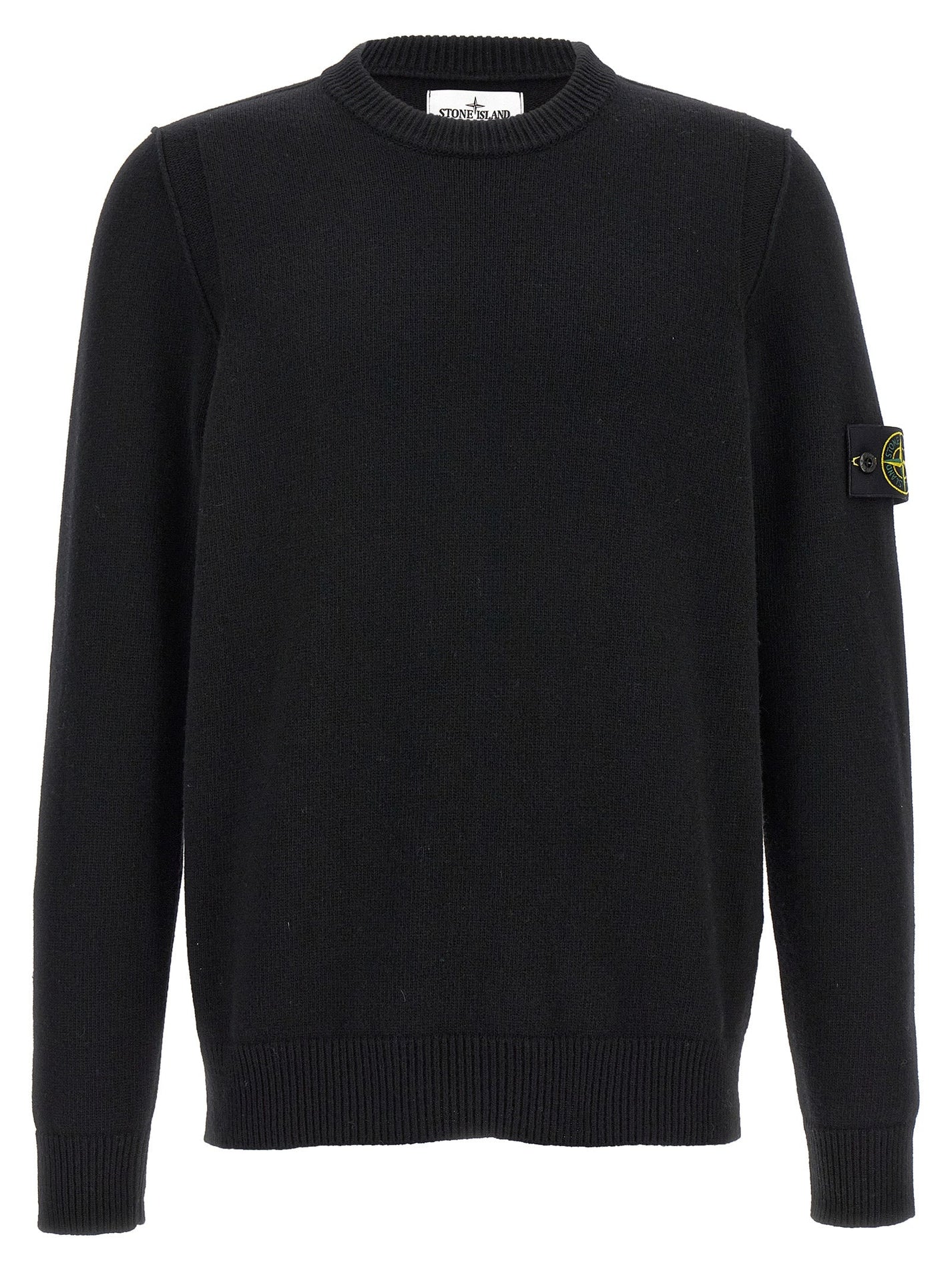 STONE ISLAND - STONE ISLAND - Logo badge sweater - Men’s Knitwear