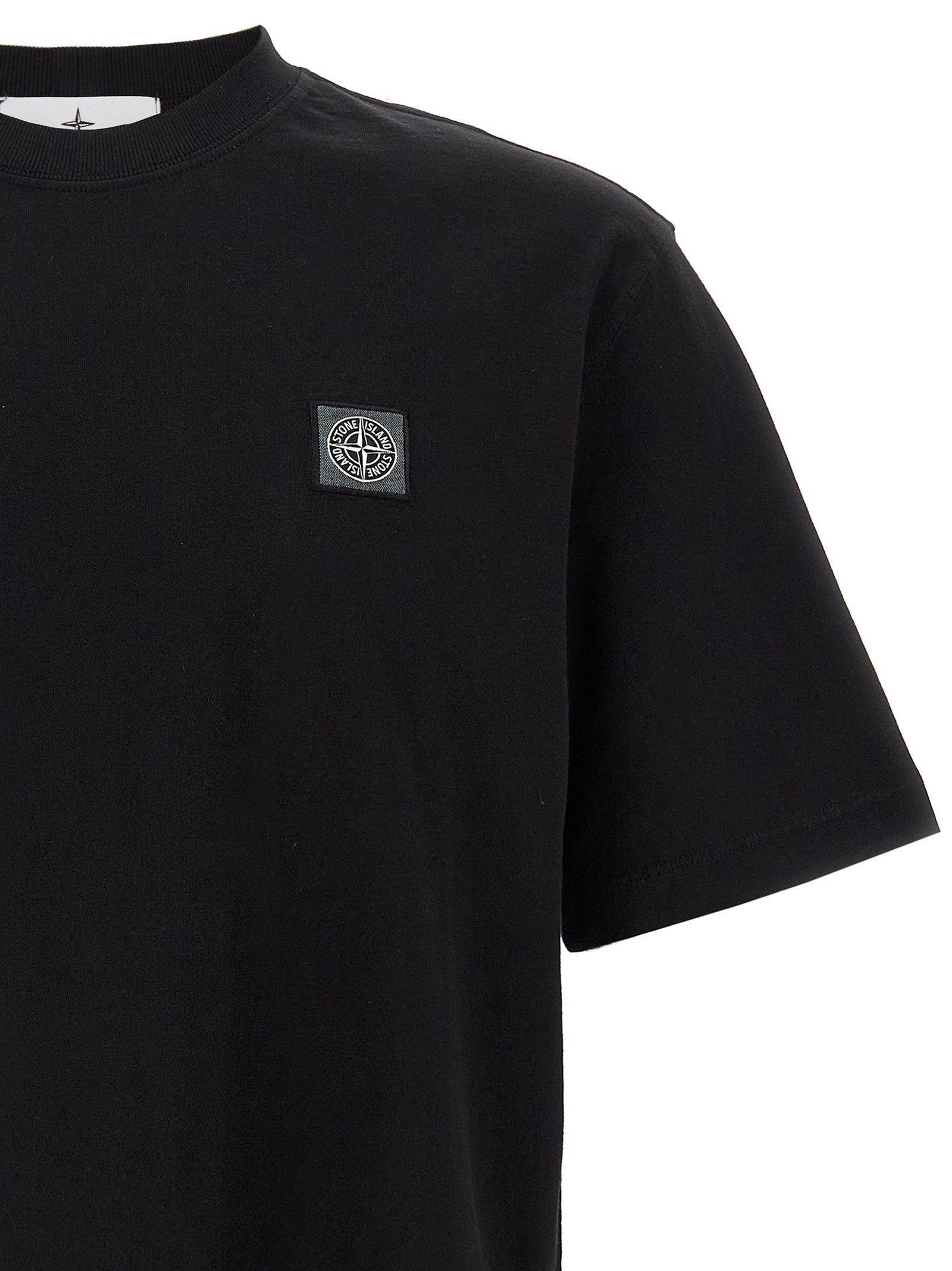 STONE ISLAND - STONE ISLAND - Logo patch t-shirt - Men’s Tops