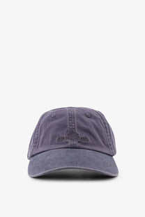 Stone island men’s cotton baseball hat grey faded gray stone with subtle embroidered logo on front