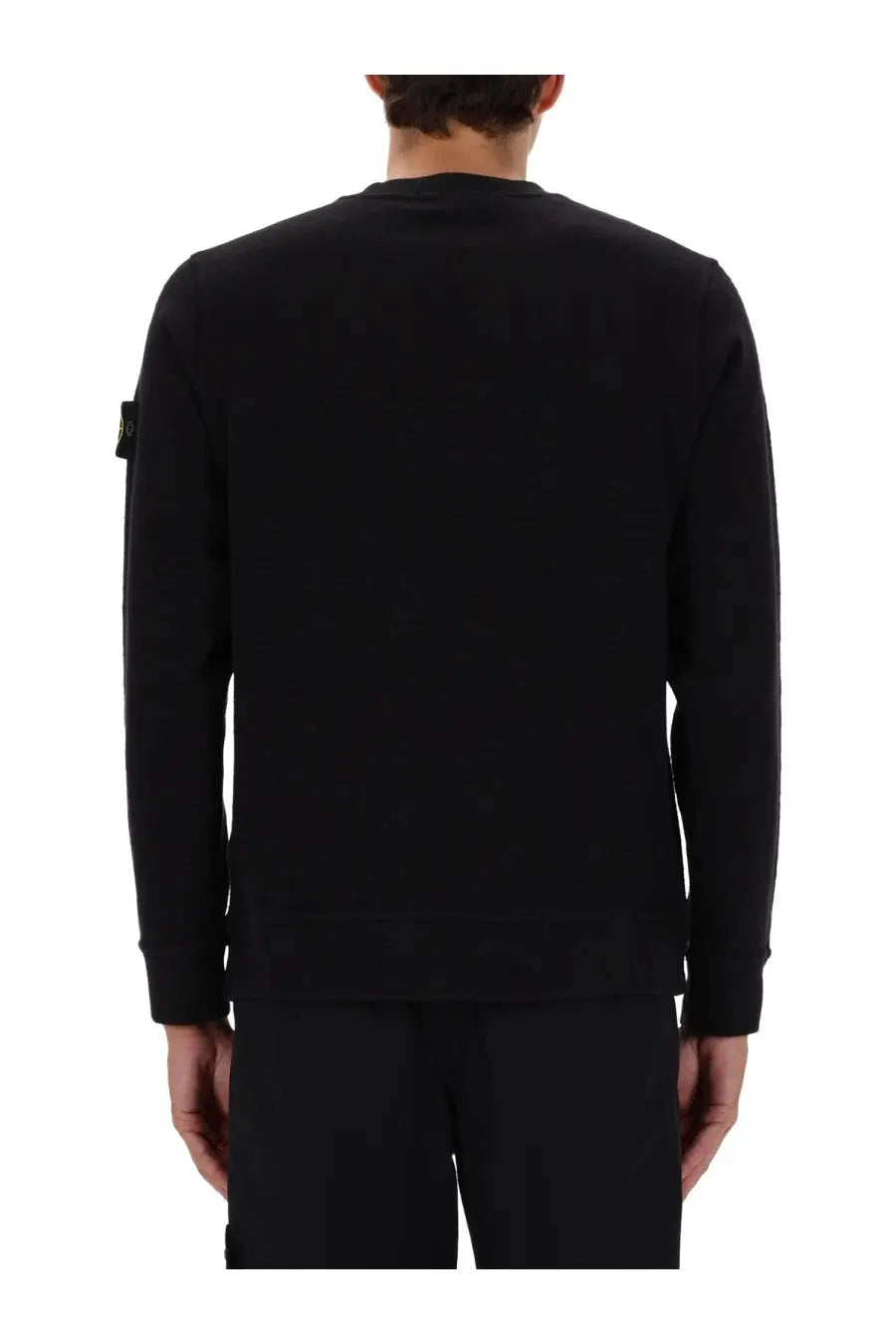 Stone Island Men's Cotton Sweatshirt Black, view 3