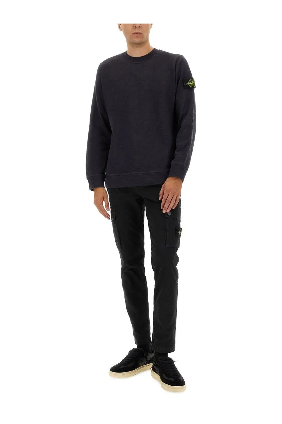 Stone Island Men's Cotton Sweatshirt Grey, view 2