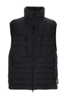 Stone Island Men's Gilet in Piuma Seamless Tunnel in Nylon Black