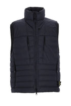 Stone Island Men's Gilet in Piuma Seamless Tunnel in Nylon Blue
