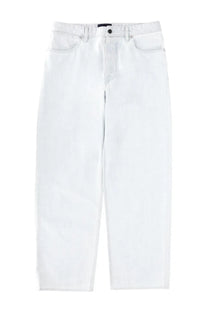 Stone Island men’s jeans in denim blue with a relaxed straight-leg cut and classic five-pocket design