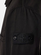 Stone Island Men's Raw Hand Wool Cotton Gabardine TC Si: Ghost Wool and Cotton Blend Jacket Black, view 3