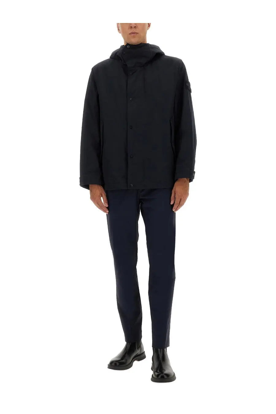 Stone Island Men's Waterproof Jacket Blue, view 2