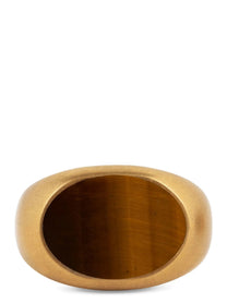 Dries Van Noten Stone Signet Ring Gold