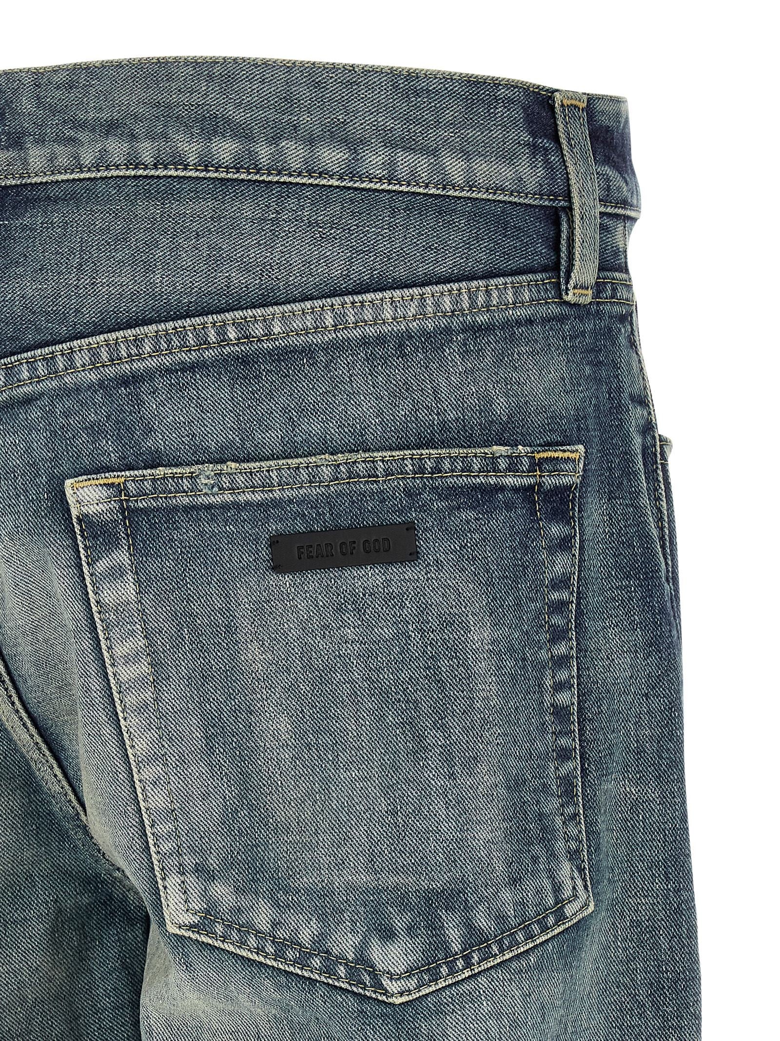 Fear Of God Stone Washed Jeans Blue