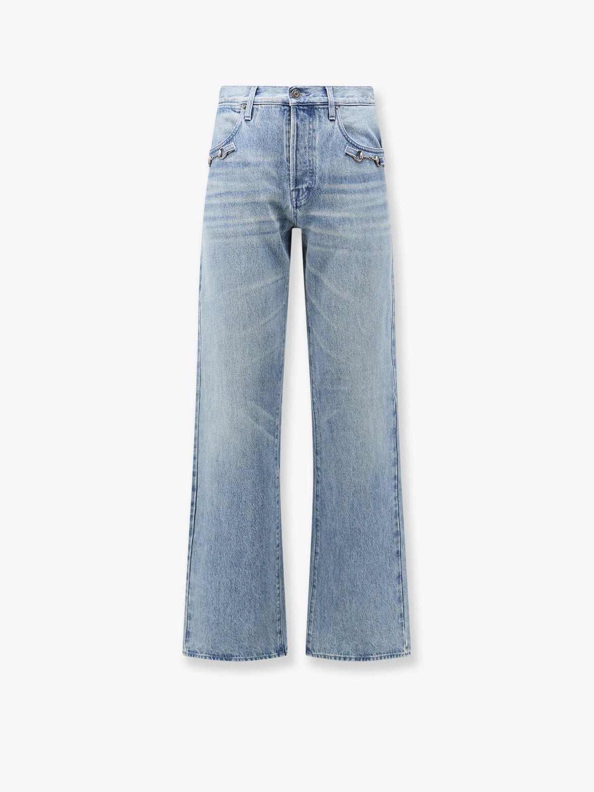 Gucci Men's Stonewashed Cotton Denim Jeans Blue