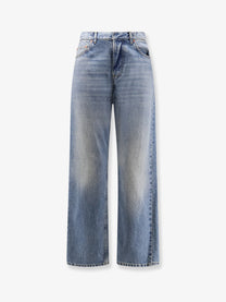 Dior Women's Stonewashed Denim Jeans Blue Dior