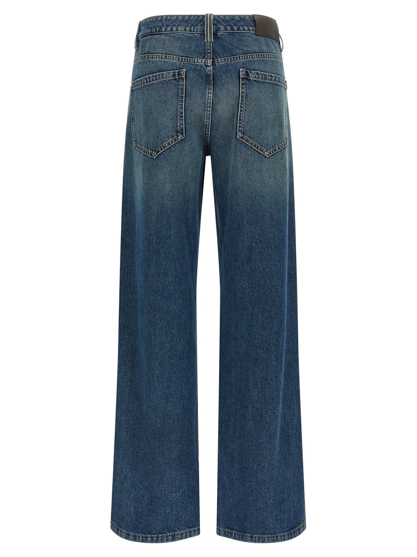 Brunello Cucinelli Stonewashed Denim Jeans Blue