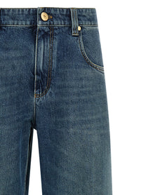 Brunello Cucinelli Stonewashed Denim Jeans Blue