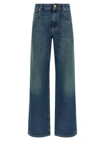 Brunello Cucinelli Stonewashed Denim Jeans Blue