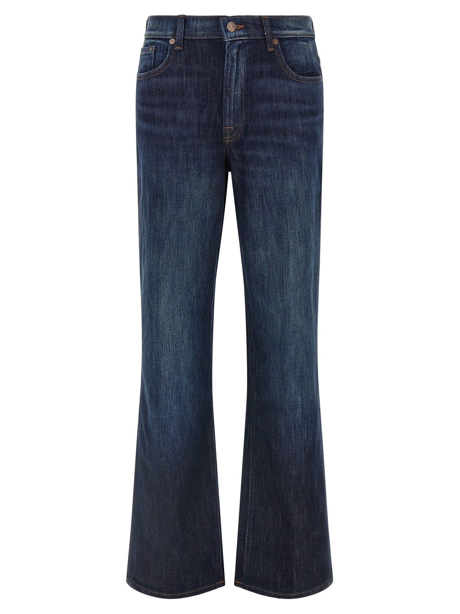 7 For All Mankind Stovepipe Jeans Blue