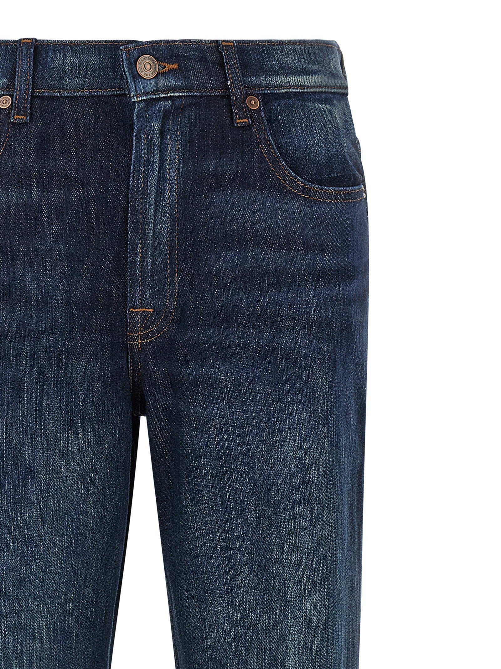 7 For All Mankind Stovepipe Jeans Blue