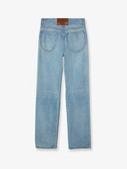 Celine Women's Straight Cotton Denim Jeans Blue, view 2
