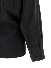 Lemaire Straight Collar Twisted Shirt Black