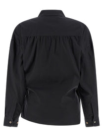 Lemaire Straight Collar Twisted Shirt Black