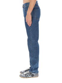 Balmain Men's Straight Denim Jeans Blue