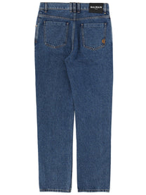 Balmain Men's Straight Denim Jeans Blue