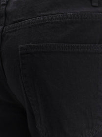 Tonywack Men's Straight Fit Black Denim Trousers Black