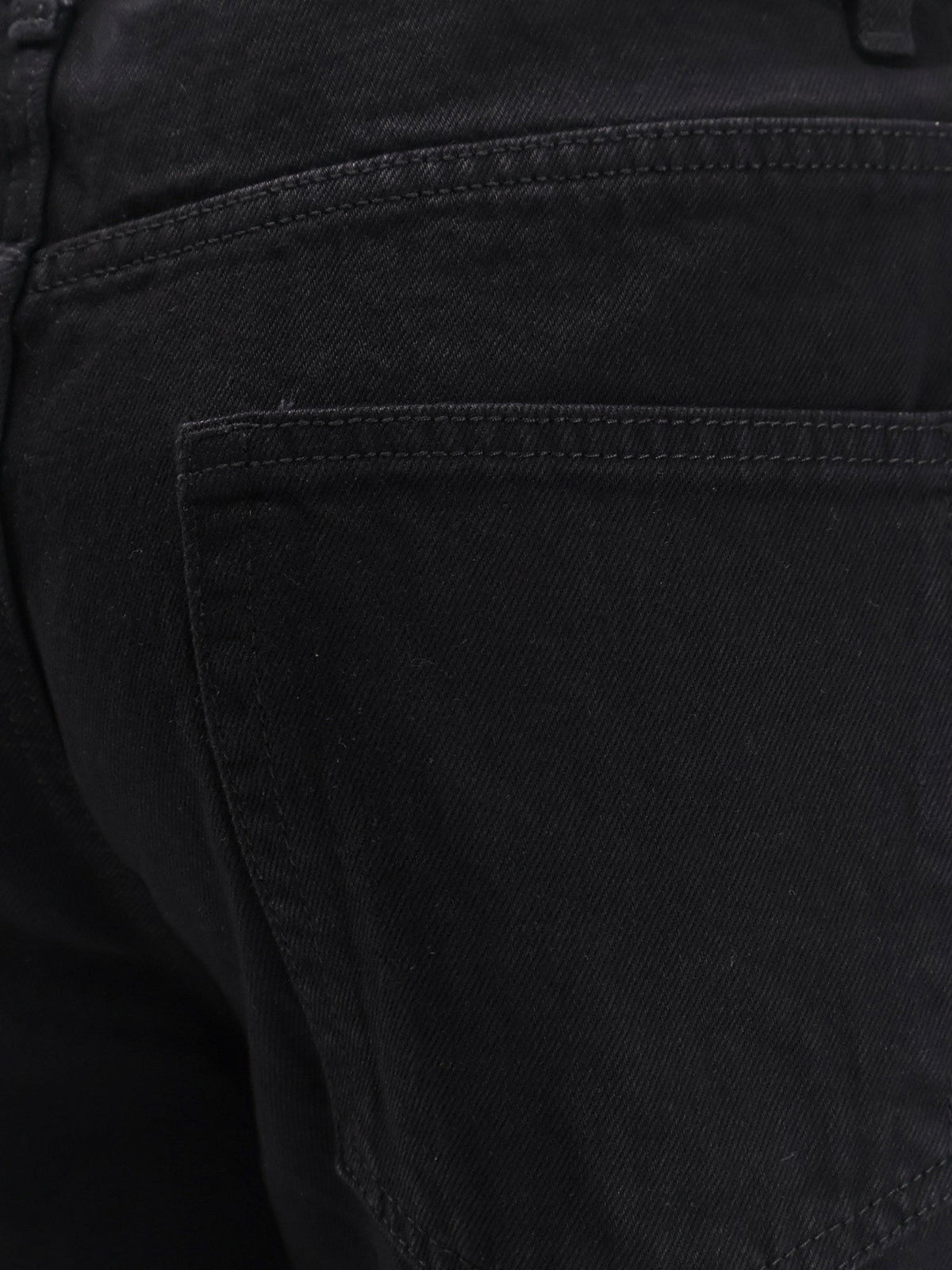 Tonywack Men's Straight Fit Black Denim Trousers Black