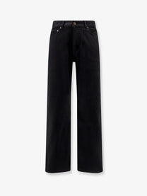 Tonywack Men's Straight Fit Black Denim Trousers Black