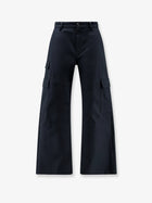 Balenciaga Men's Straight Fit Cargo Cotton Trousers Grey