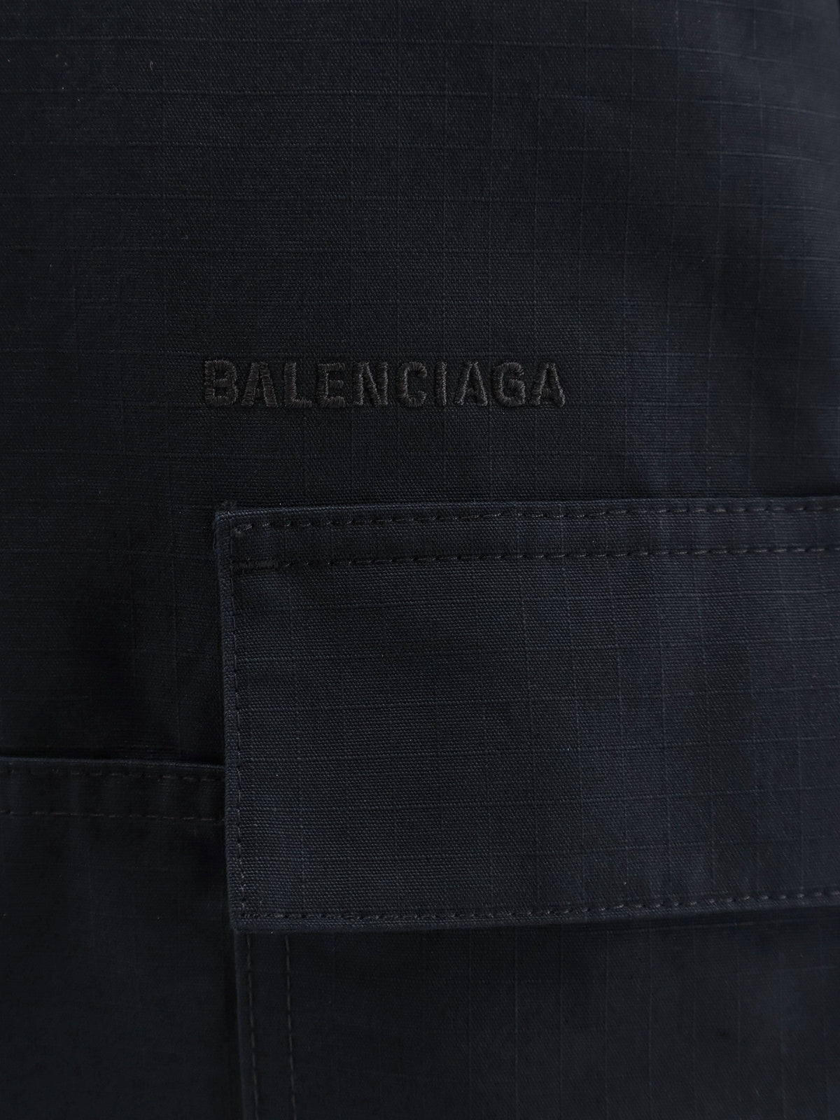 Balenciaga Men's Straight Fit Cargo Cotton Trousers Grey, view 3