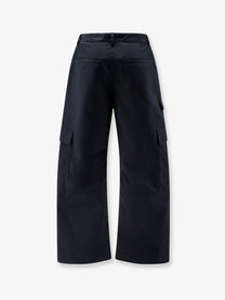 Balenciaga Men's Straight Fit Cargo Cotton Trousers Grey