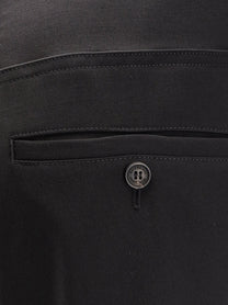 Balenciaga Men's Straight Fit Cotton Trousers Black