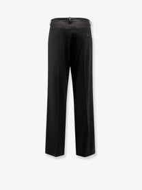 Balenciaga Men's Straight Fit Cotton Trousers Black