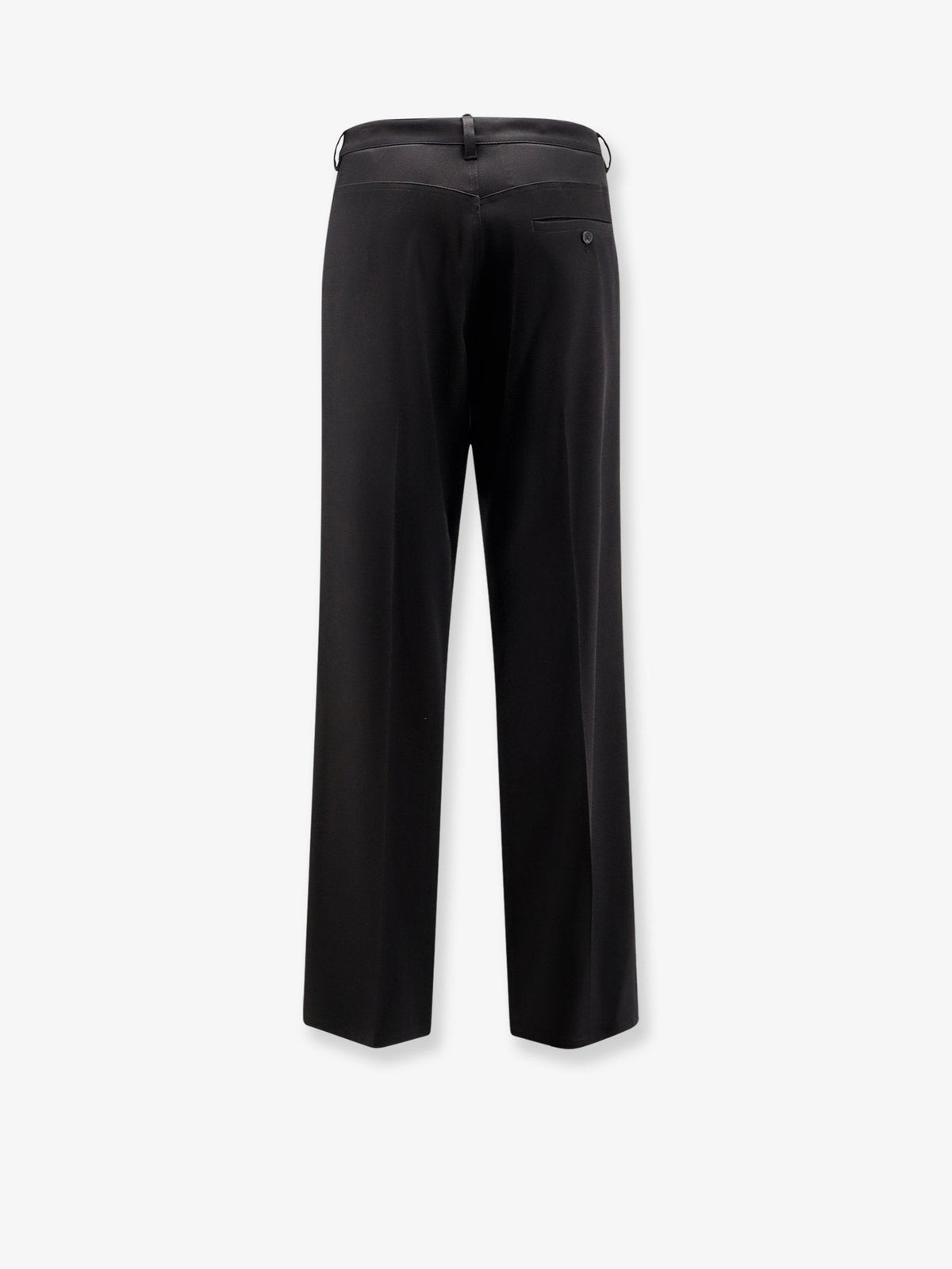 Balenciaga Men's Straight Fit Cotton Trousers Black, view 4