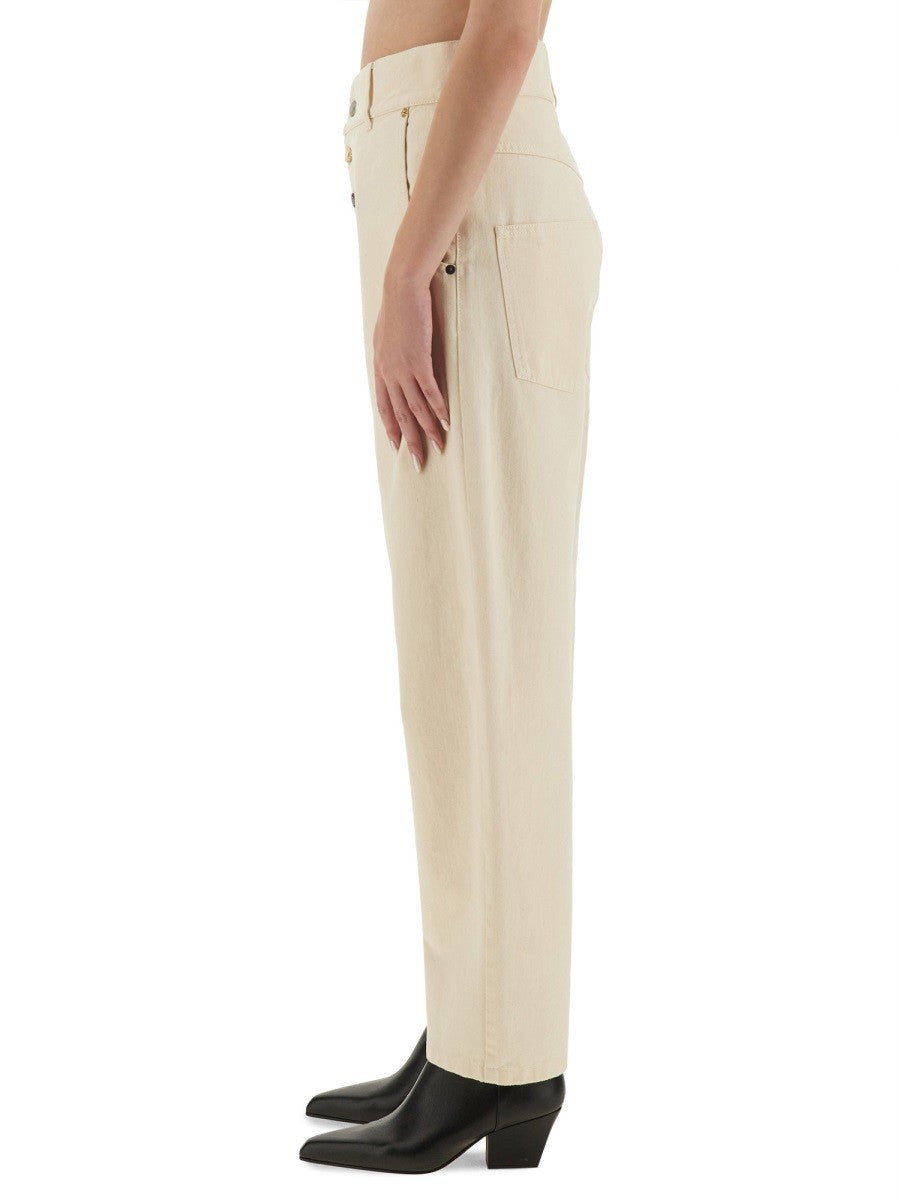 Moschino Women's Straight Fit Jeans Beige