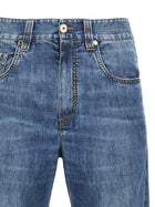 Brunello Cucinelli Straight Jeans Blue, view 3