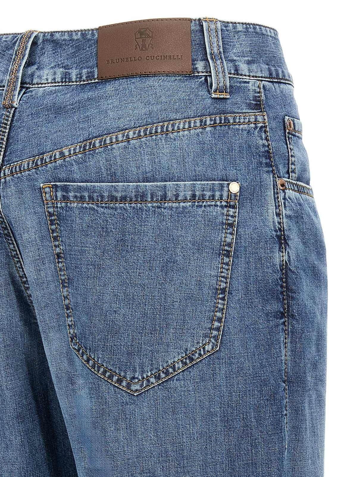 Brunello Cucinelli Straight Jeans Blue, view 4