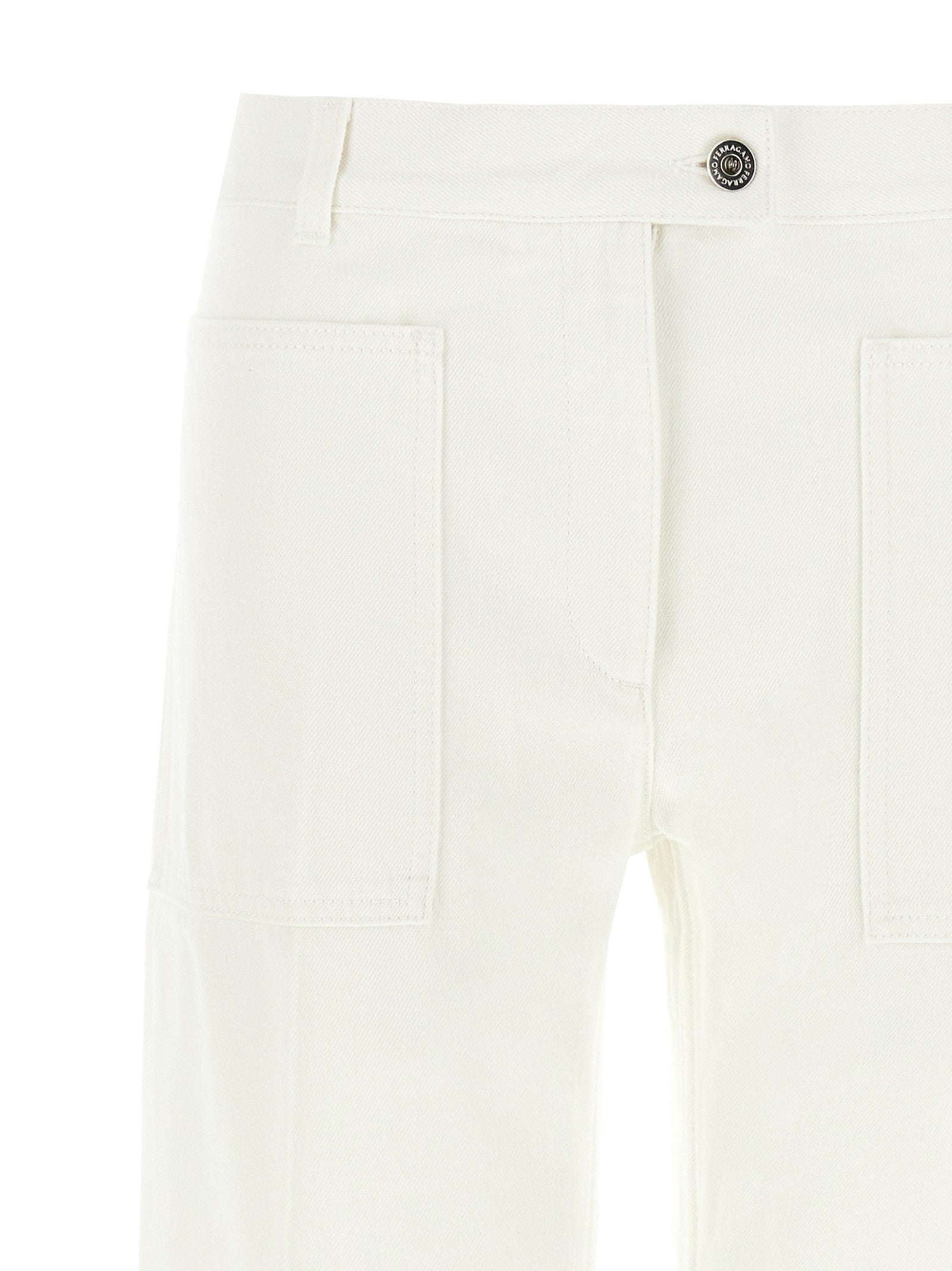 Ferragamo Straight Jeans White