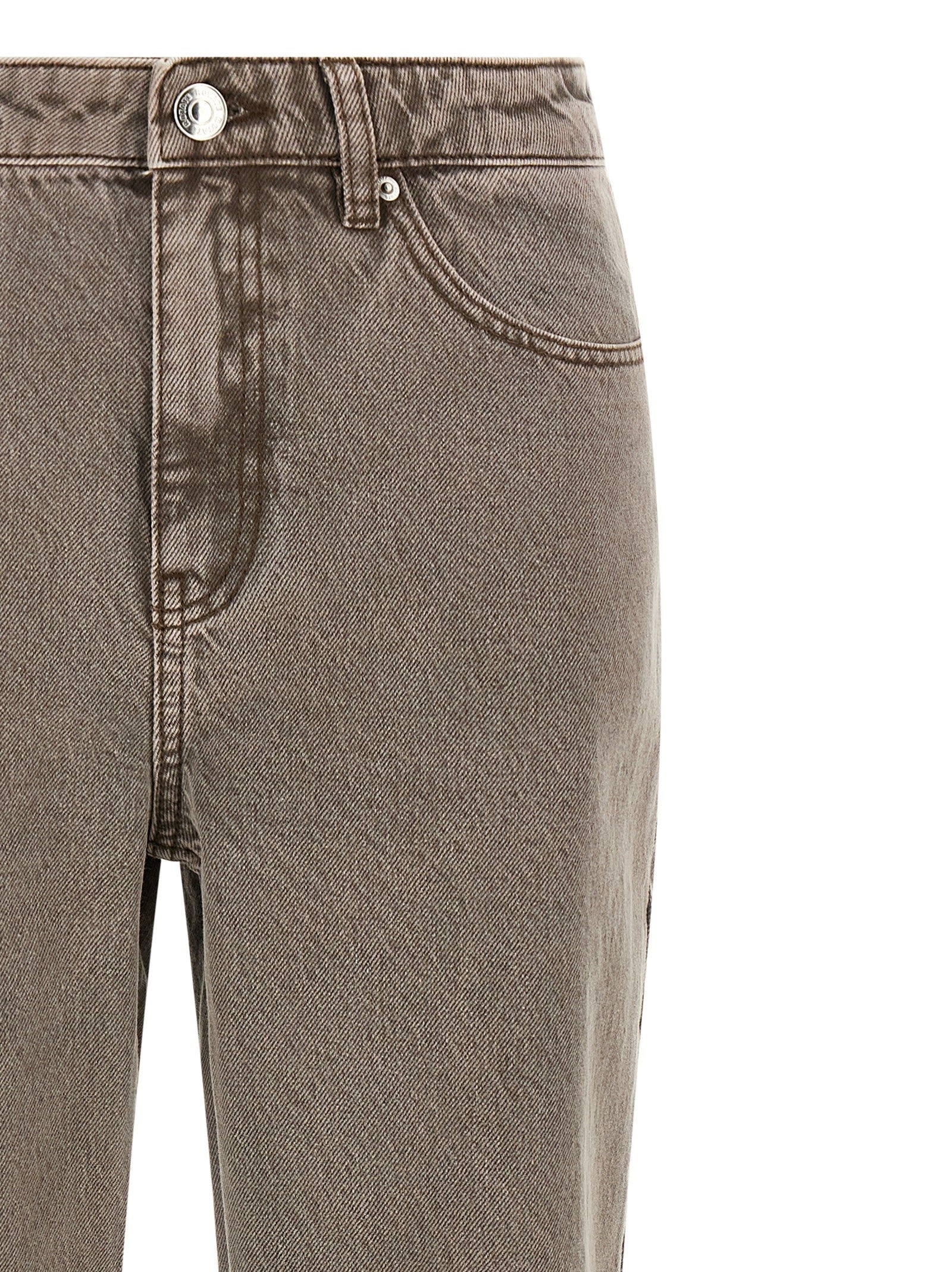 ROTATE Birger Christensen Straight Leg Jeans Brown