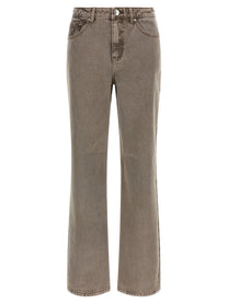 ROTATE Birger Christensen Straight Leg Jeans Brown