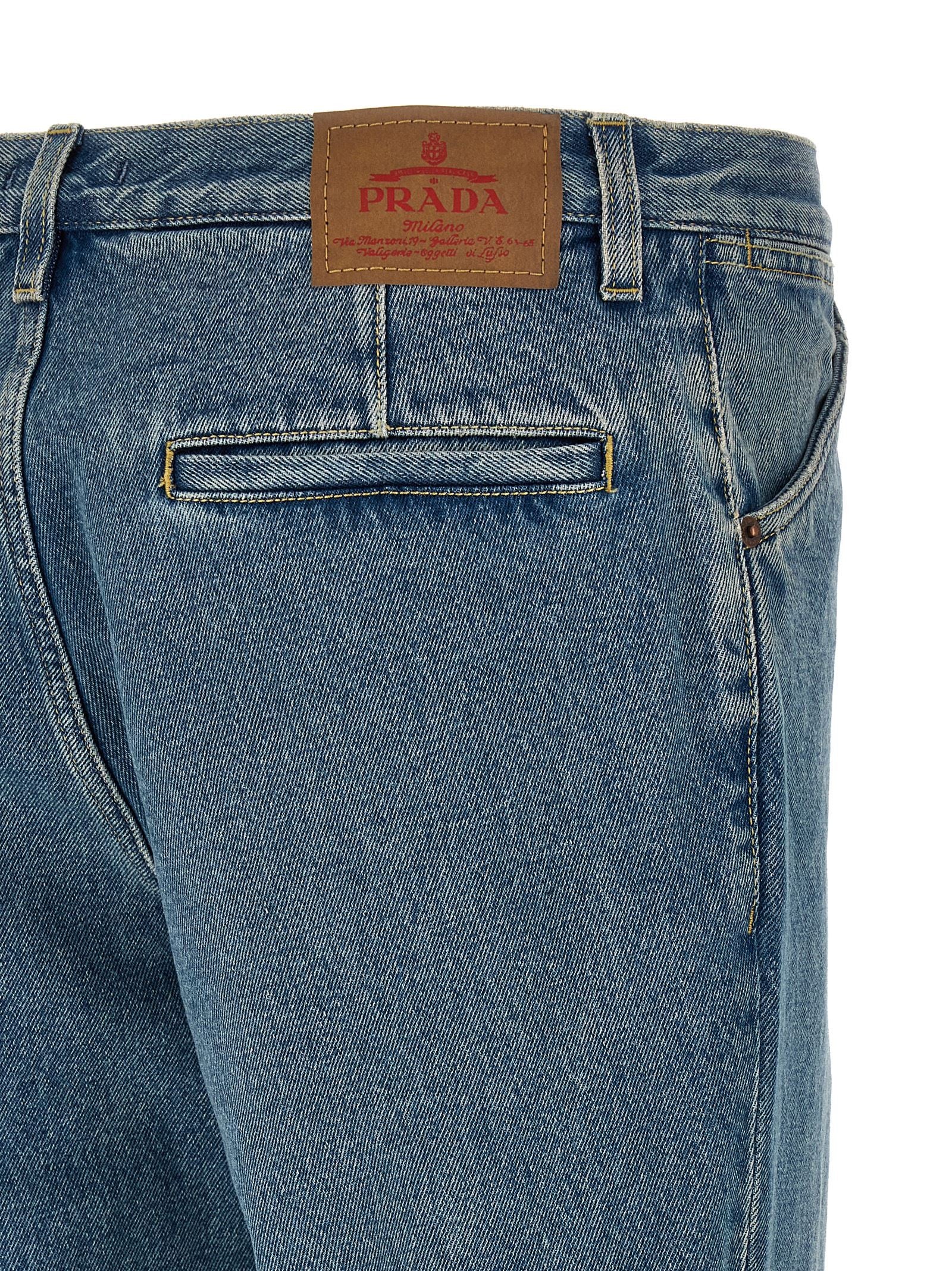 PRADA Straight Leg Jeans Blue