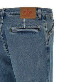 PRADA Straight Leg Jeans Blue