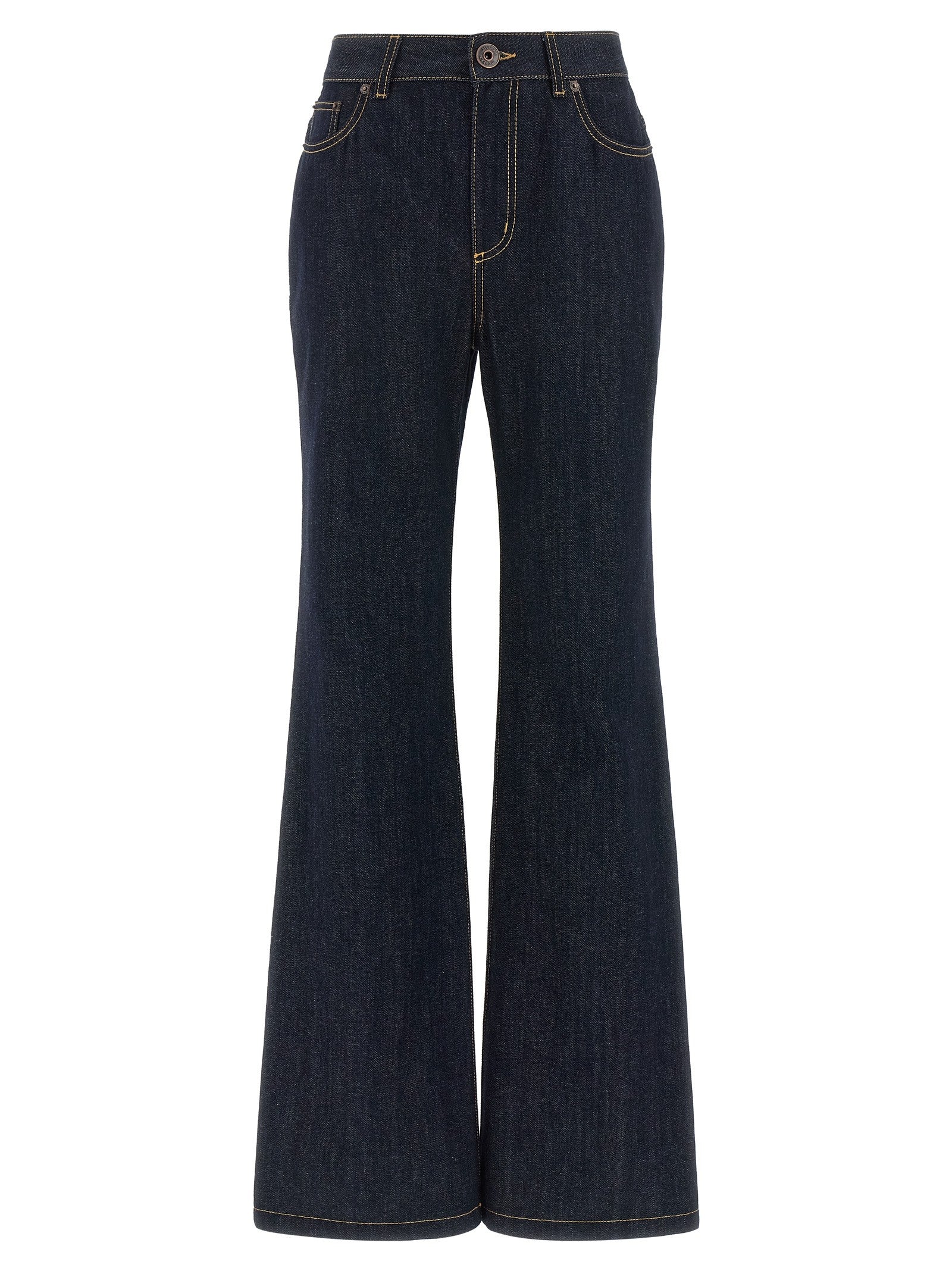 Alexander McQueen Straight Leg Jeans Blue