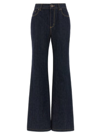 Alexander McQueen Straight Leg Jeans Blue